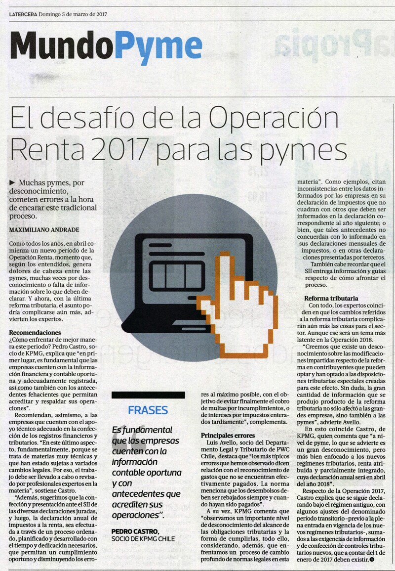 El Desafio De La Operacion Renta 17 Para Las Pymes