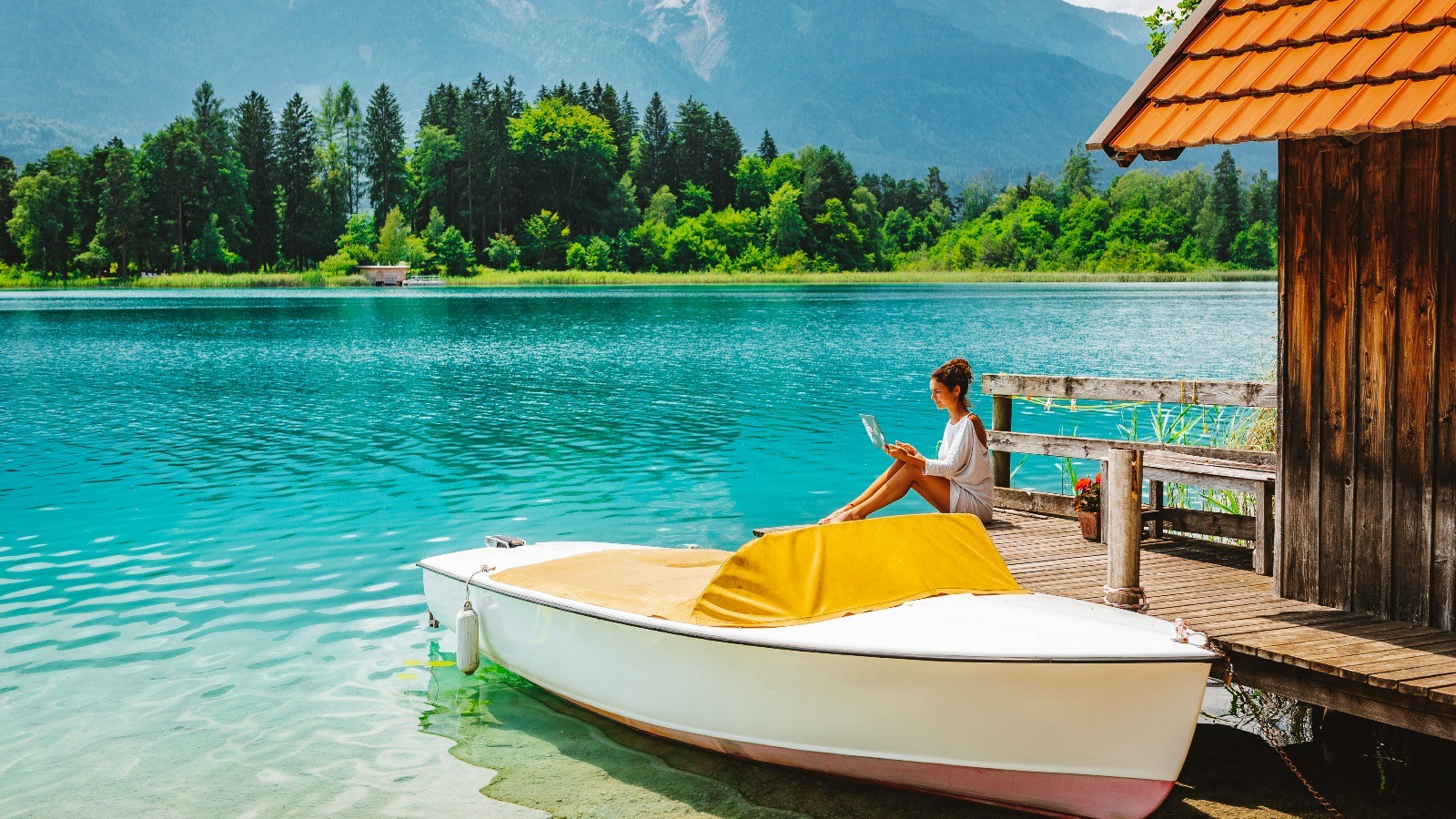 Remote working and enjoying Leisure time at Lake Faak in Austria