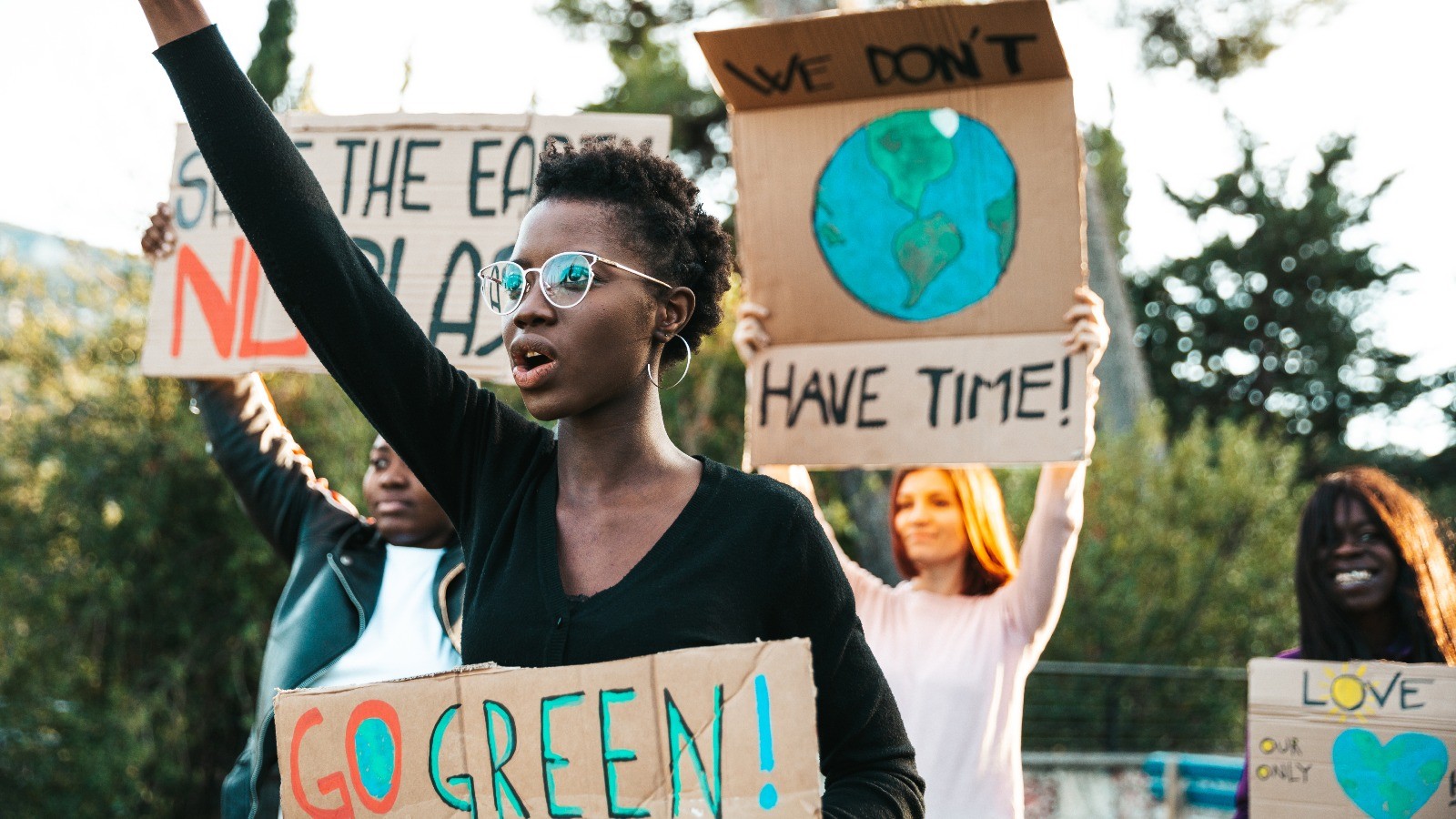 youth protesting