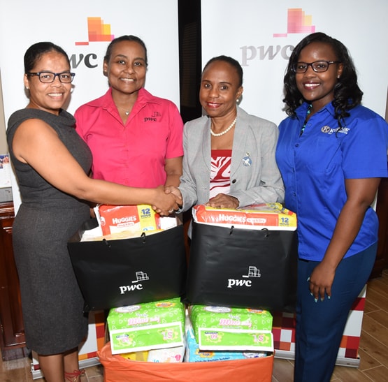 PwC staff support Kiwanis Club of New Kingston Diaper Drive