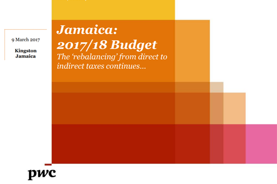 Jamaica 2017/2018 Budget