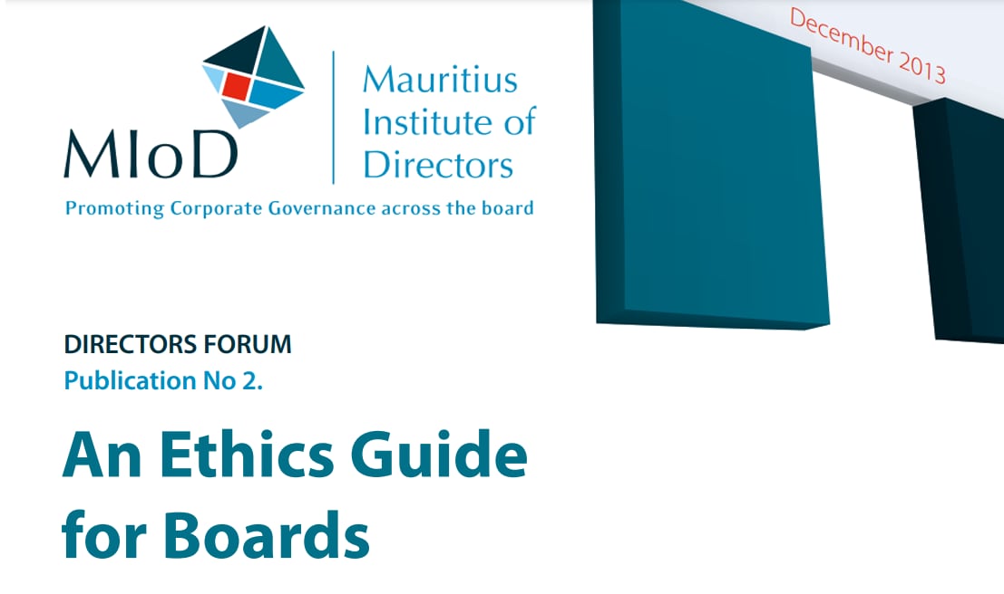 Publication No 2: An Ethics Guide For Boards